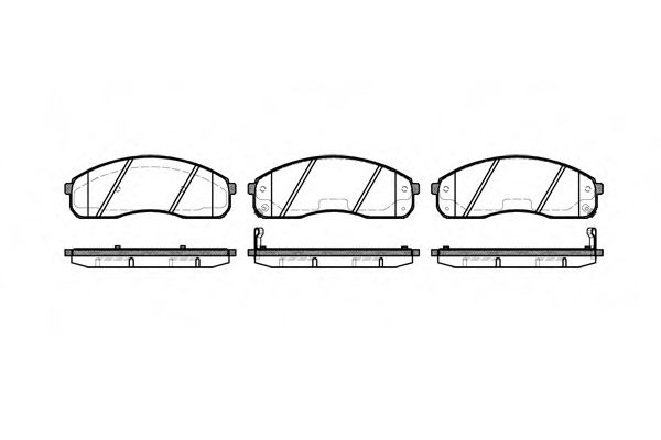 PLOCICE PREDNJE KIA CARNIVAL-PREGIO 2.5-3.5 1997-2006 17mm ROADHOUSE - 2821.02 - 0K56A-3323Z - 2821.02